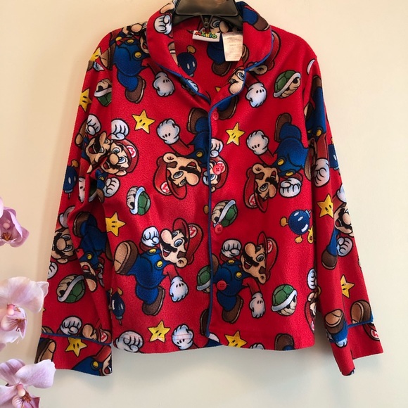Boys Nintendo Super Mario Pajamas Set Size 6/7 - Picture 3 of 8